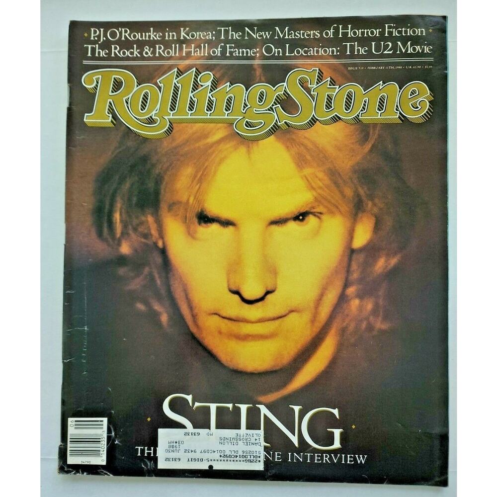 Rolling Stone Magazine Issue #519 Sting 2/11/88 M30